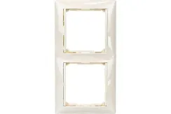 Рамка Legrand Valena 2-постовая слоновая кость 04185