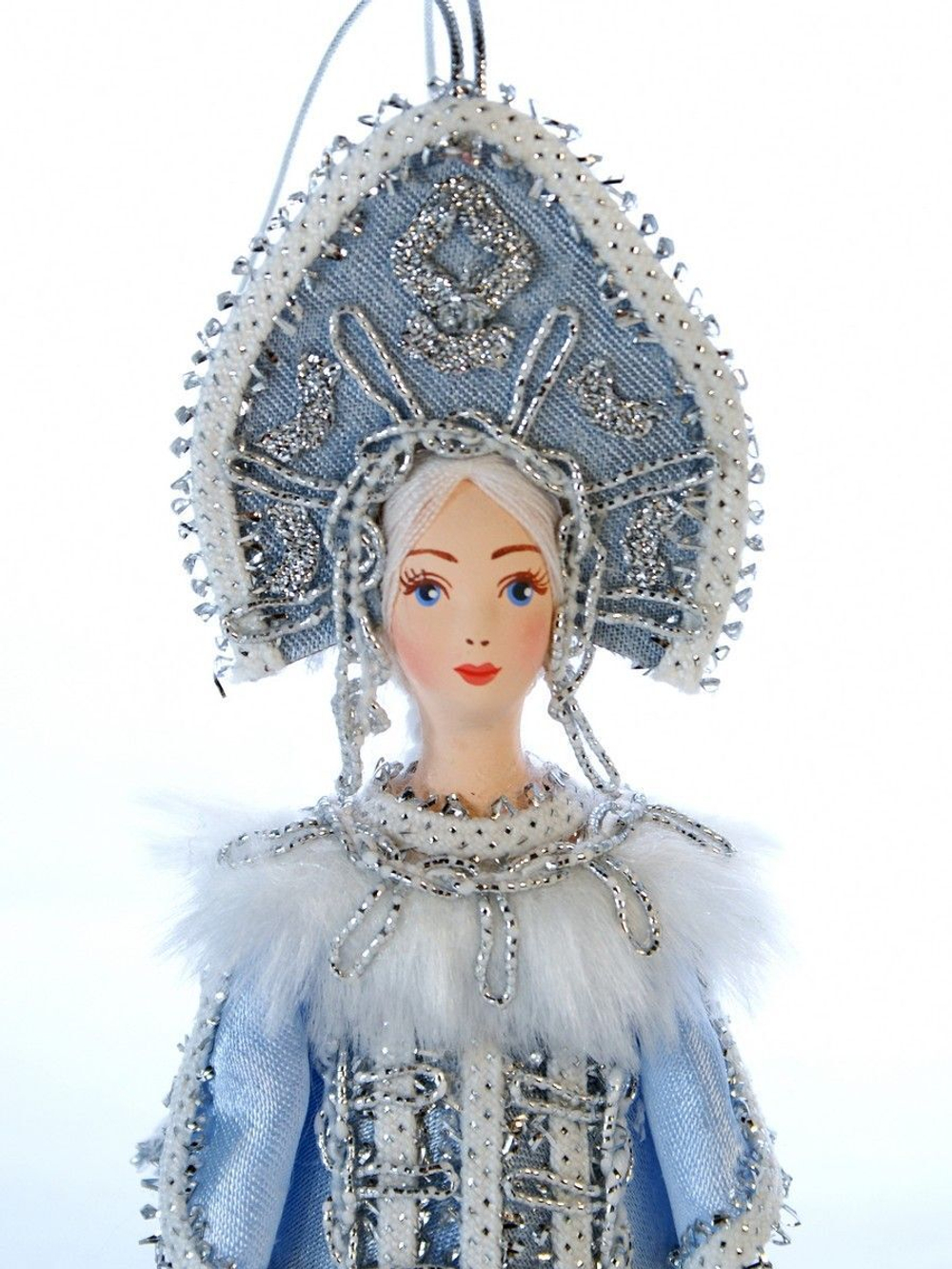Кукла-подвеска Снегурочка. Елочная игрушка