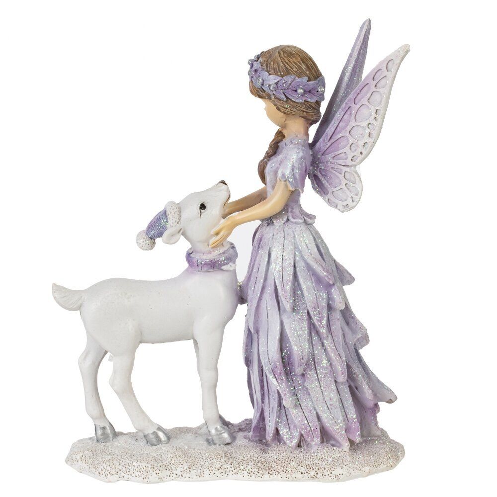 GAEM Фигурка декоративная "Фея с олененком", L13 W6 H16,5 см