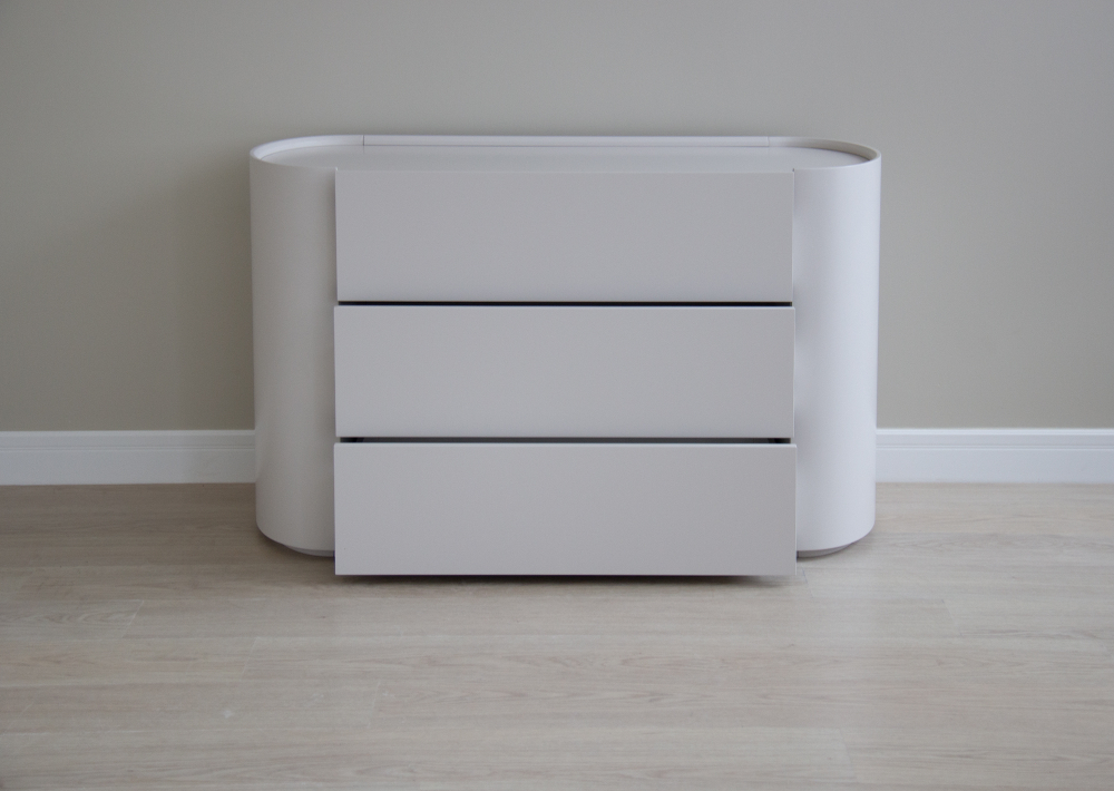 Комод Lagom 3 ящика ширина 120 см (дымка)