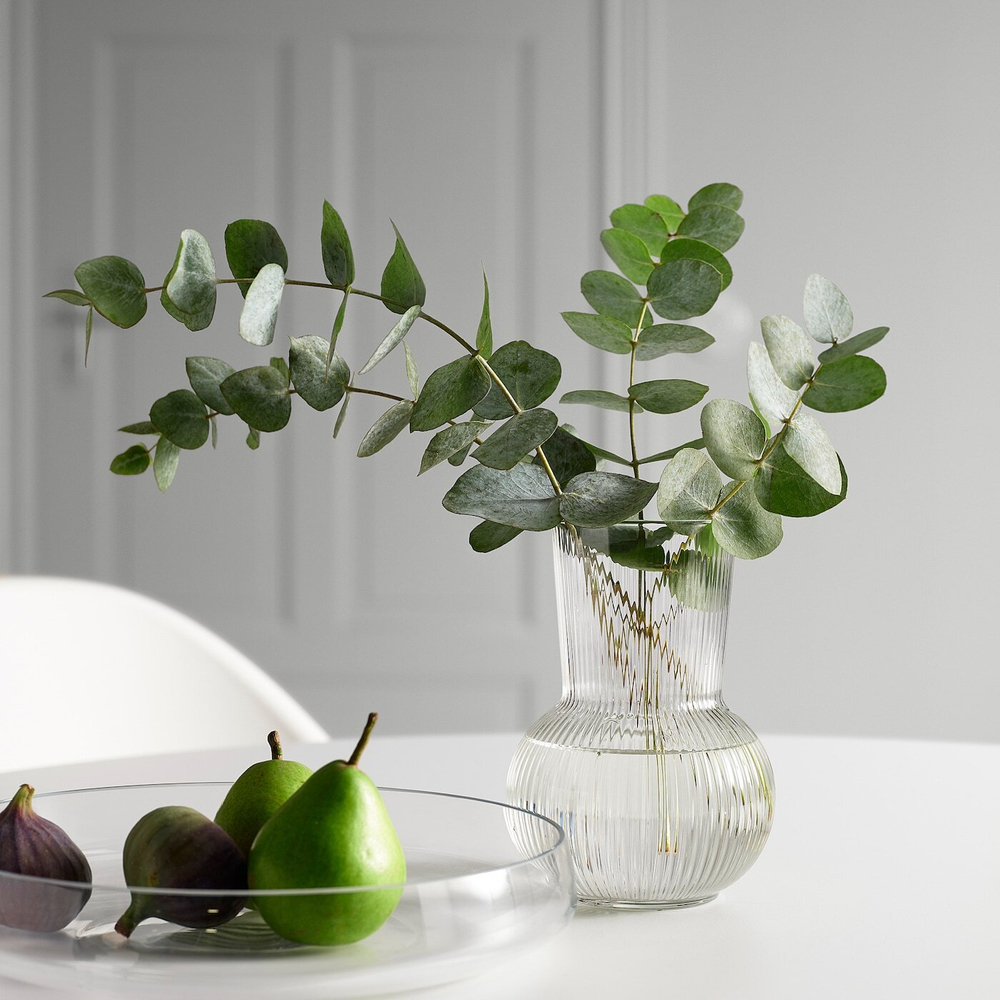 IKEA PÅDRAG  (ИКЕА ПÅДРАГ)  -  Ваза, прозрачное стекло, 17 см