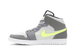 Кроссовки Jordan Air Jordan 1 Mid Neon Yellow Grey