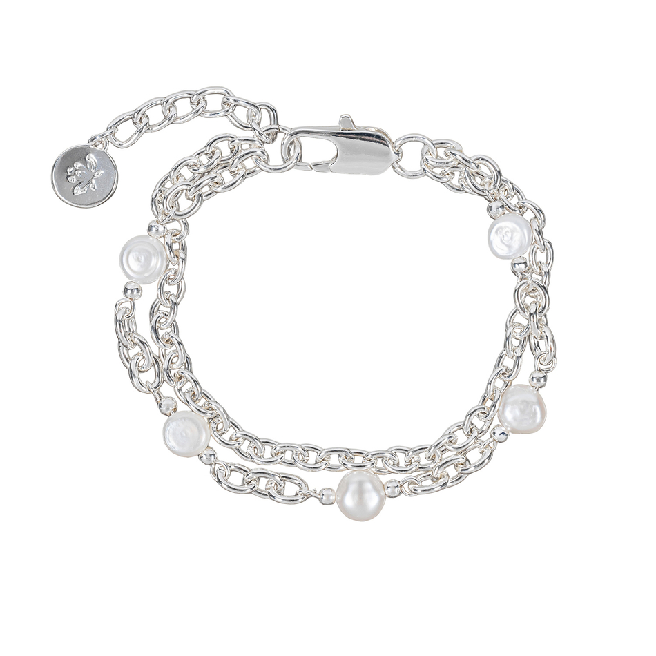Браслет Fiore Luna Pearle Double Сarabiner CL4511 S