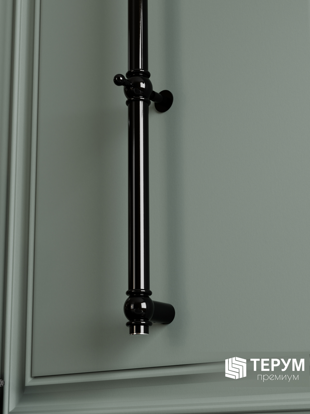 Полотенцесушитель Винтаж 1 120х4 Черный лак