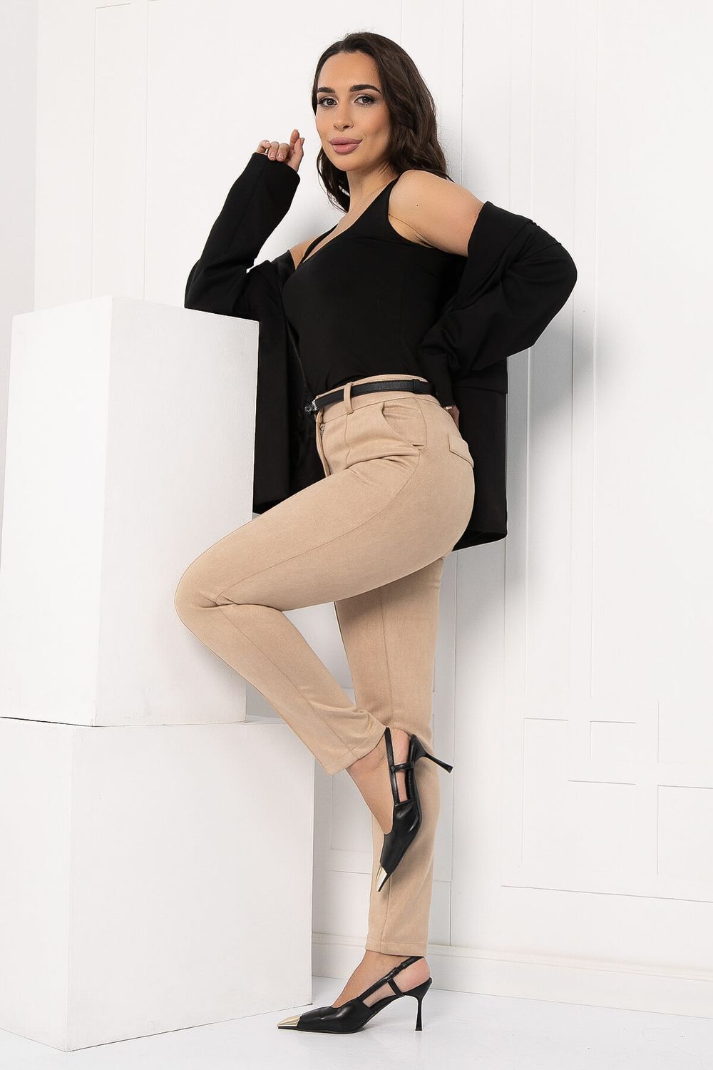 Брюки Тенденция стиля (бежевые) Б12753-13М LT Collection