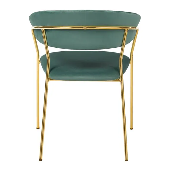 Стул Drixen мятный велюр с золотыми ножками