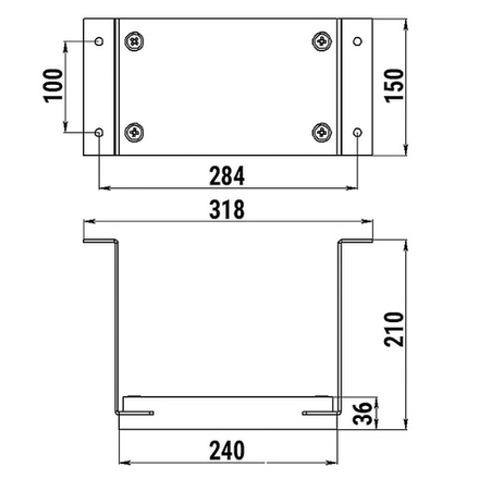 141-NT Транец выносной для ПЛМ до 12 л.с.