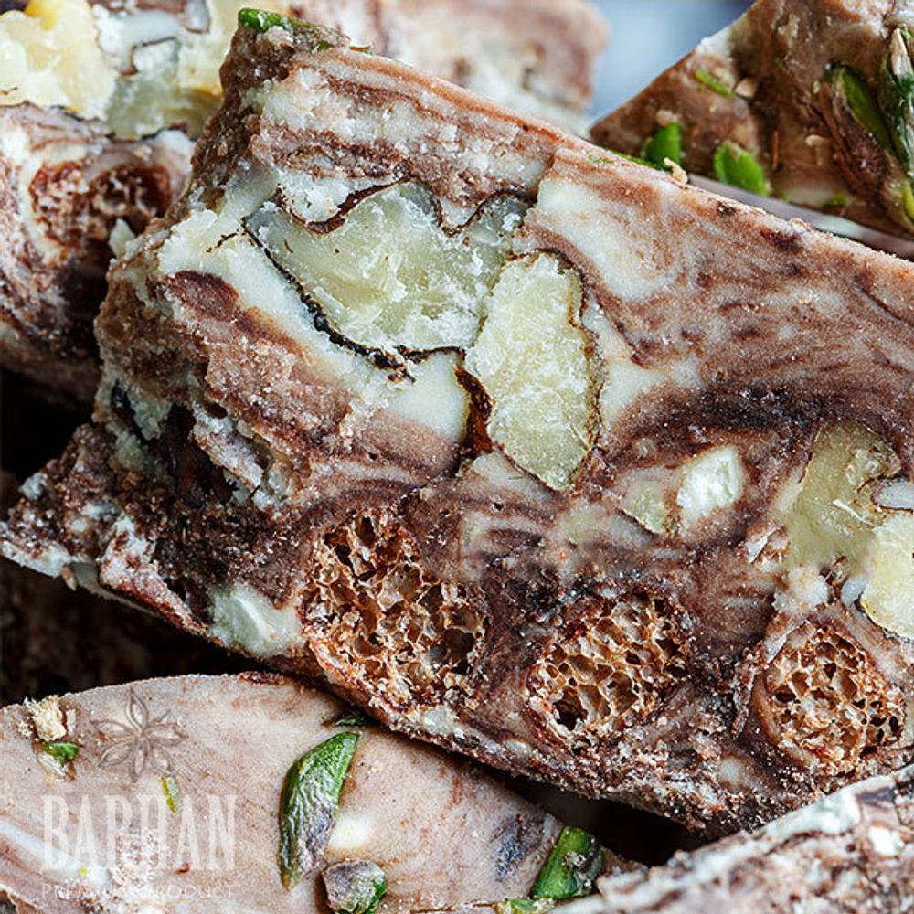 Халва узбекская шоколадная с орехами