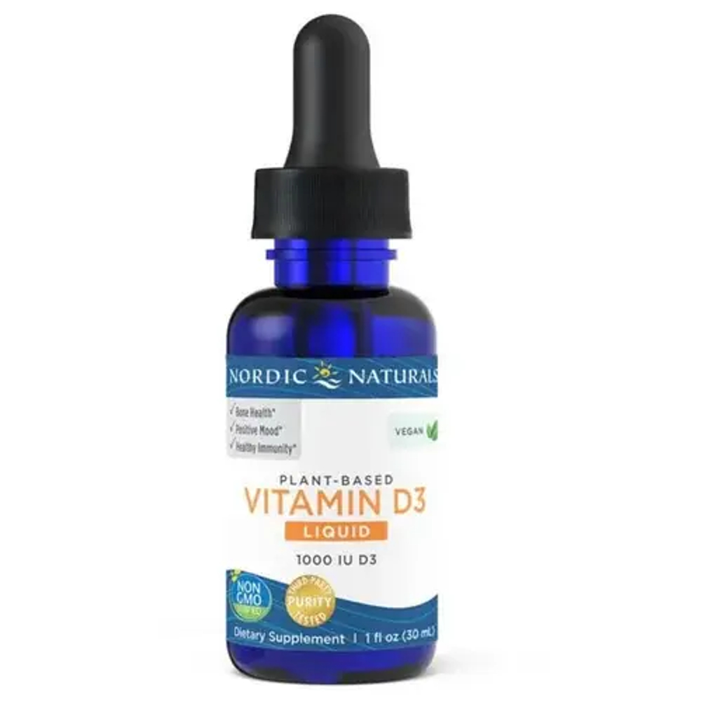 Nordic Naturals Витамин D3 Веганская диетическая добавка, 30 мл