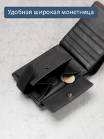 B123168R Castanho - Портмоне с RFID защитой MP