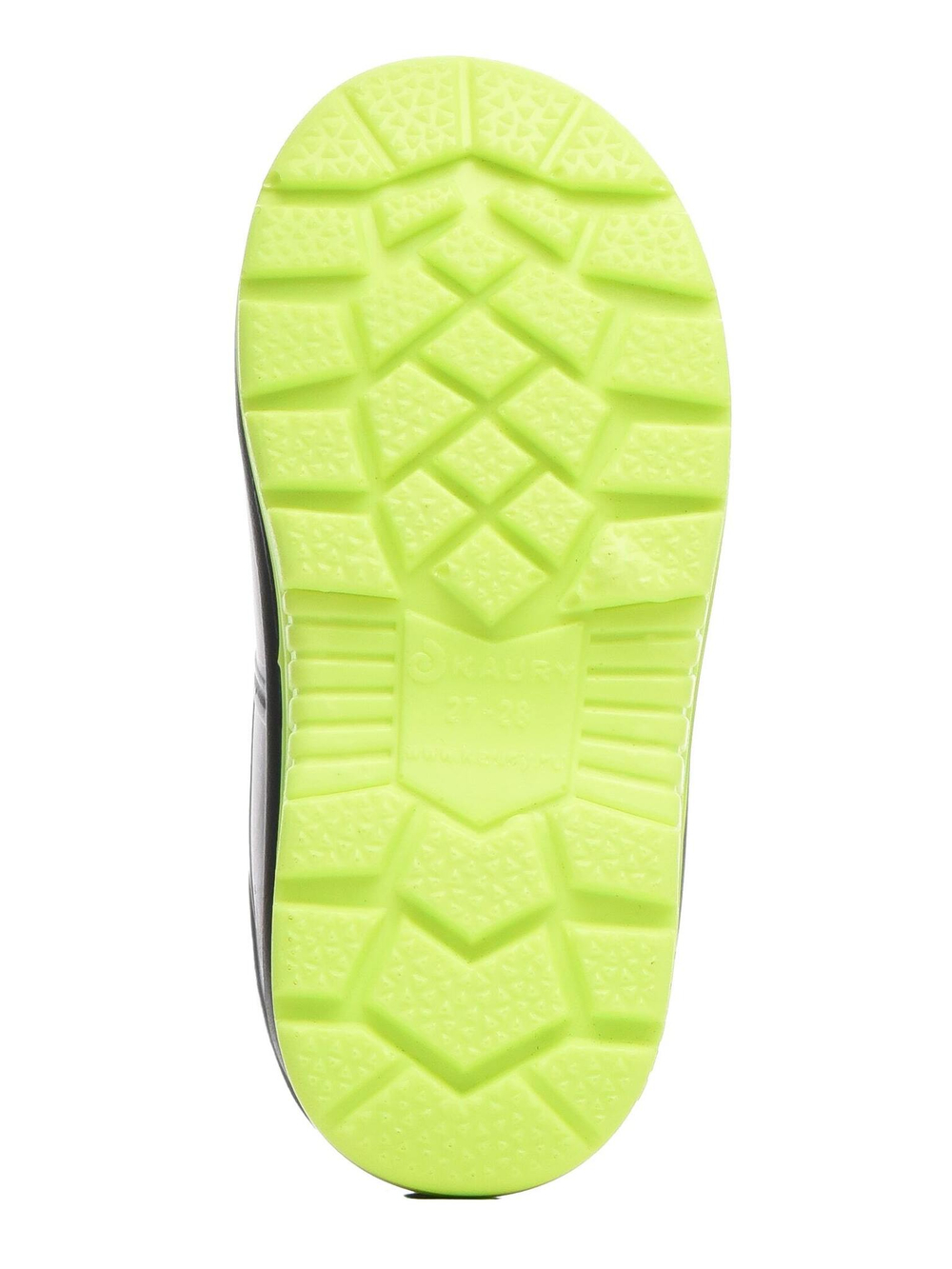 Сапоги детские из ЭВА, утепленные мехом Kaury "Каспер" 1337 У (Черно-зеленый)