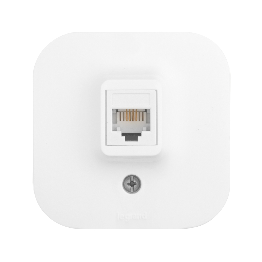 Розетка телефонная RJ11 IP20 белый Quteo Legrand