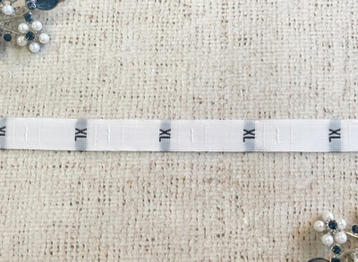 Размерники жаккардовые Тафта XL, ш. 1,2х3,2 см в рулоне 350 шт.