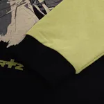 Лонгслив Heartz Sequence Black/sage Color-block Kimono черный