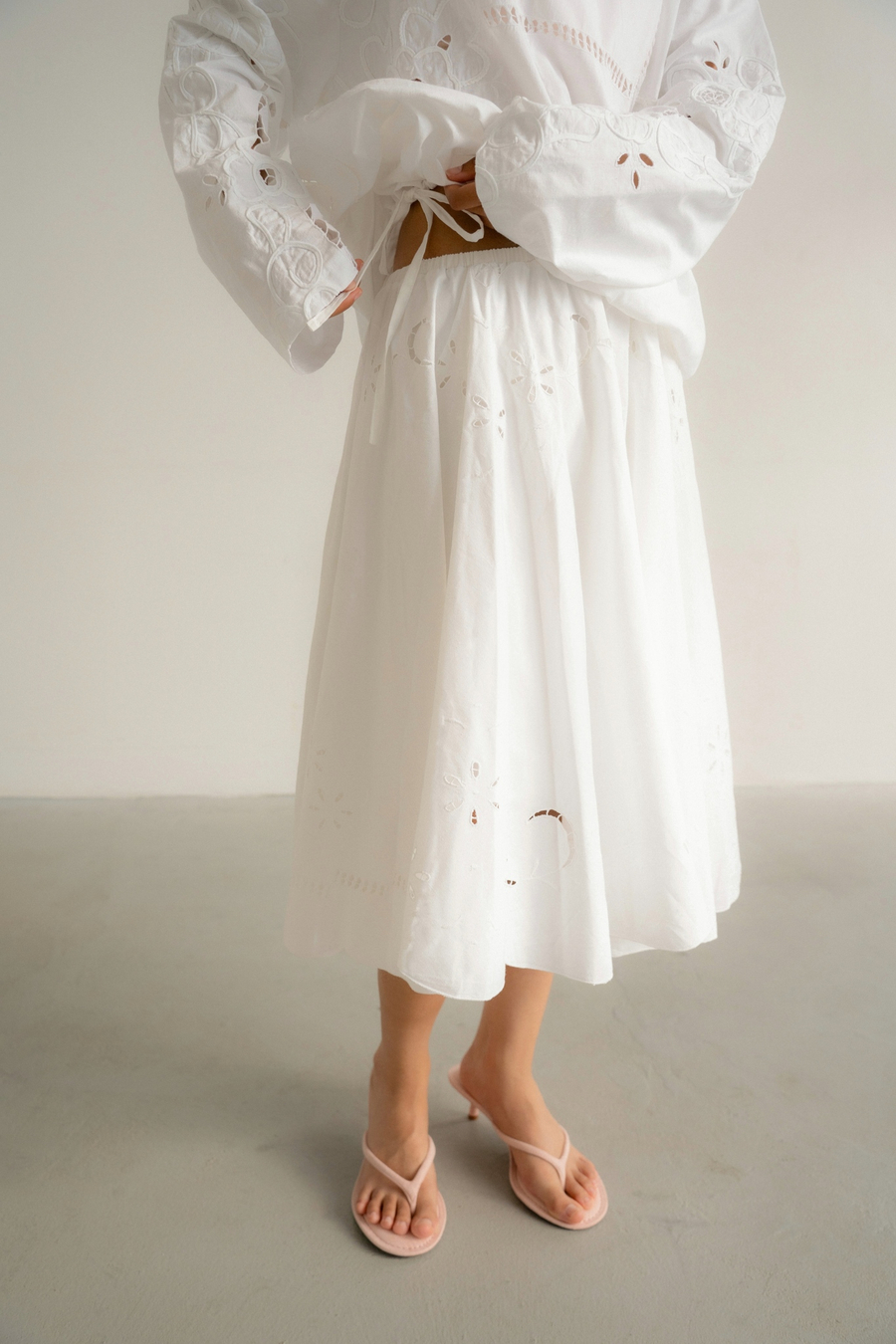 Юбка с перфорацией