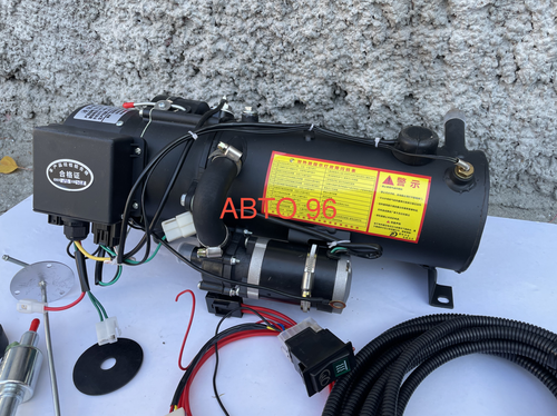 Подогреватель (24 вольта, 12 кВт) предпусковой двигателя, АТОМ, мокрый фен, Гидроник (Гарантия 14 дней) | (8.9, 49*25*26) Оптом