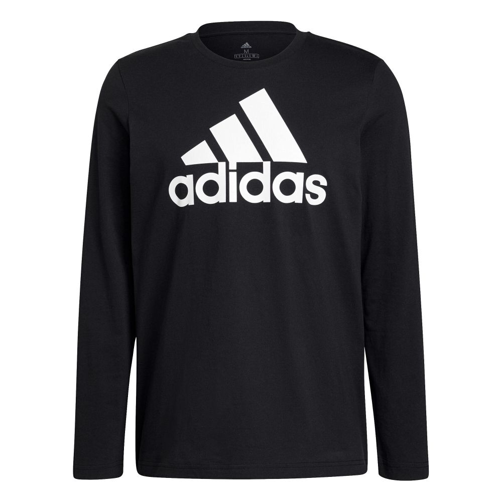 Мужское теннисное поло adidas Big Logo Single Jersey Long Sleeve Men - Black, White