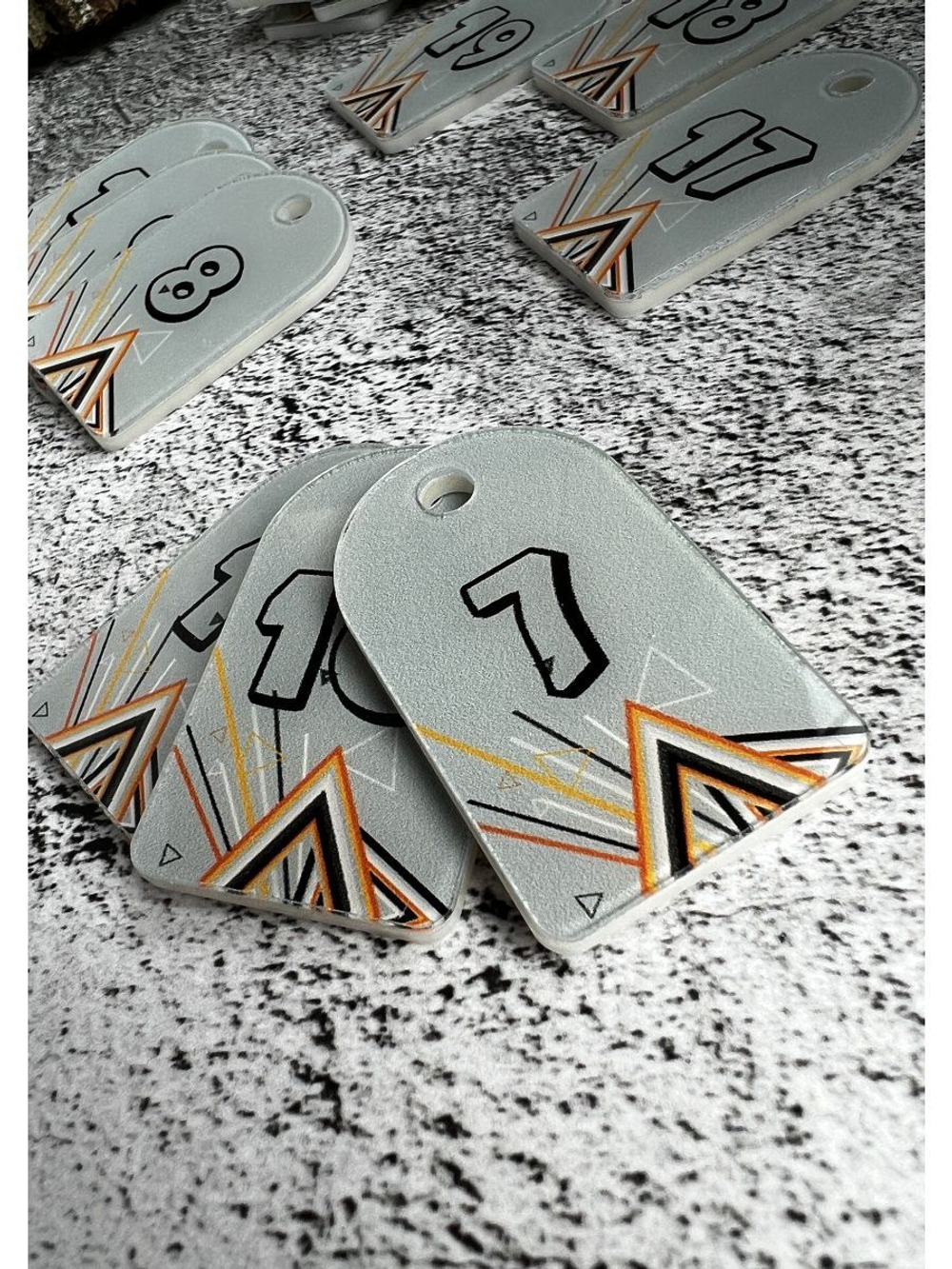 Номерки для ключей 3х5 см