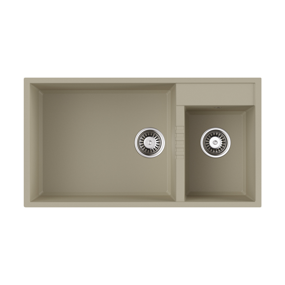 Мойка Omoikiri Tedori 85-2-U-BE Tetogranit | Ваниль