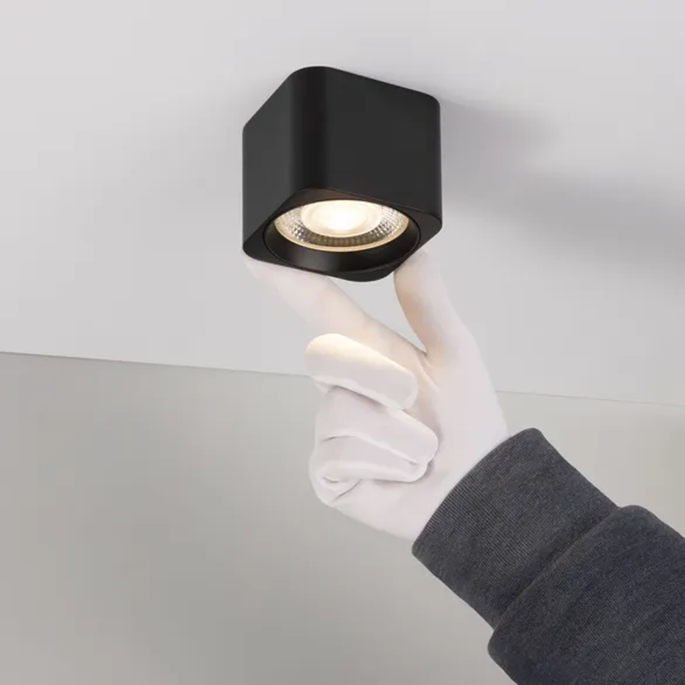 Светильник SP-DICE-S78x78-10W Day4000 (BK, 24 deg, 230V) (Arlight, IP54 Металл, 5 лет) 046631