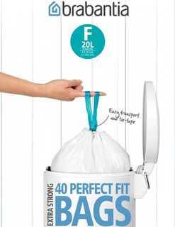 Мешки для мусора PerfectFit, размер F (20 л), упаковка-диспенсер, 40 шт.