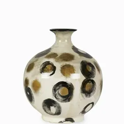 Ваза Flaviana высота 30 см, коричневый, чёрный, бежевый