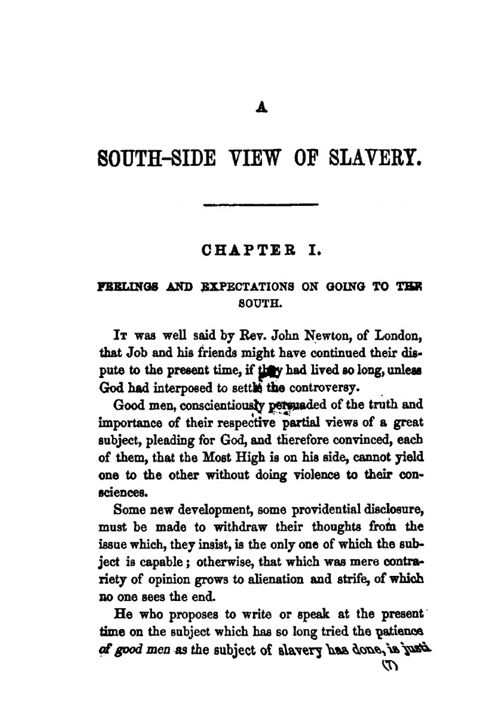 A Southside View of Slavery. Or, Three Months at the South in 1854 | Nehemiah Adams