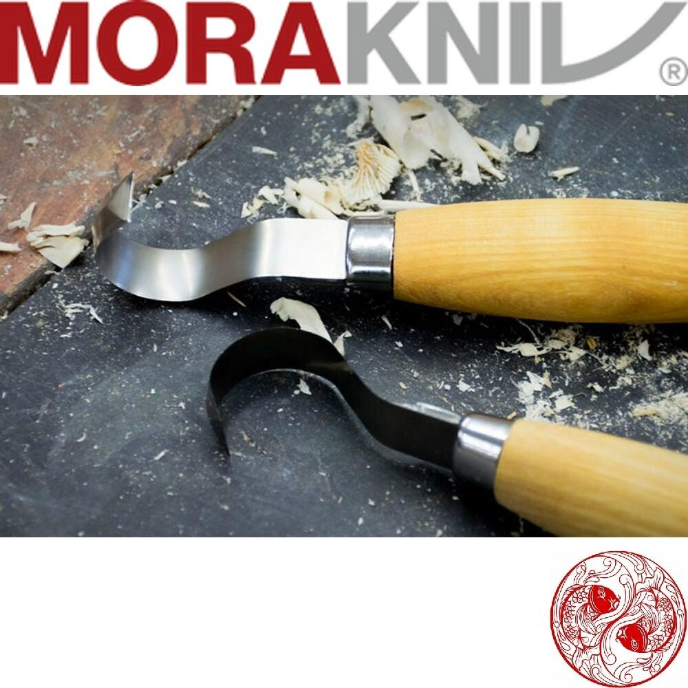 Нож ложкорез Morakniv Hook Knife нержавеющая сталь рукоять из березы