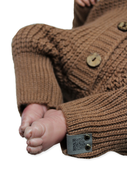 Комбинезон вязаный на пуговицах Орех RinaAmari