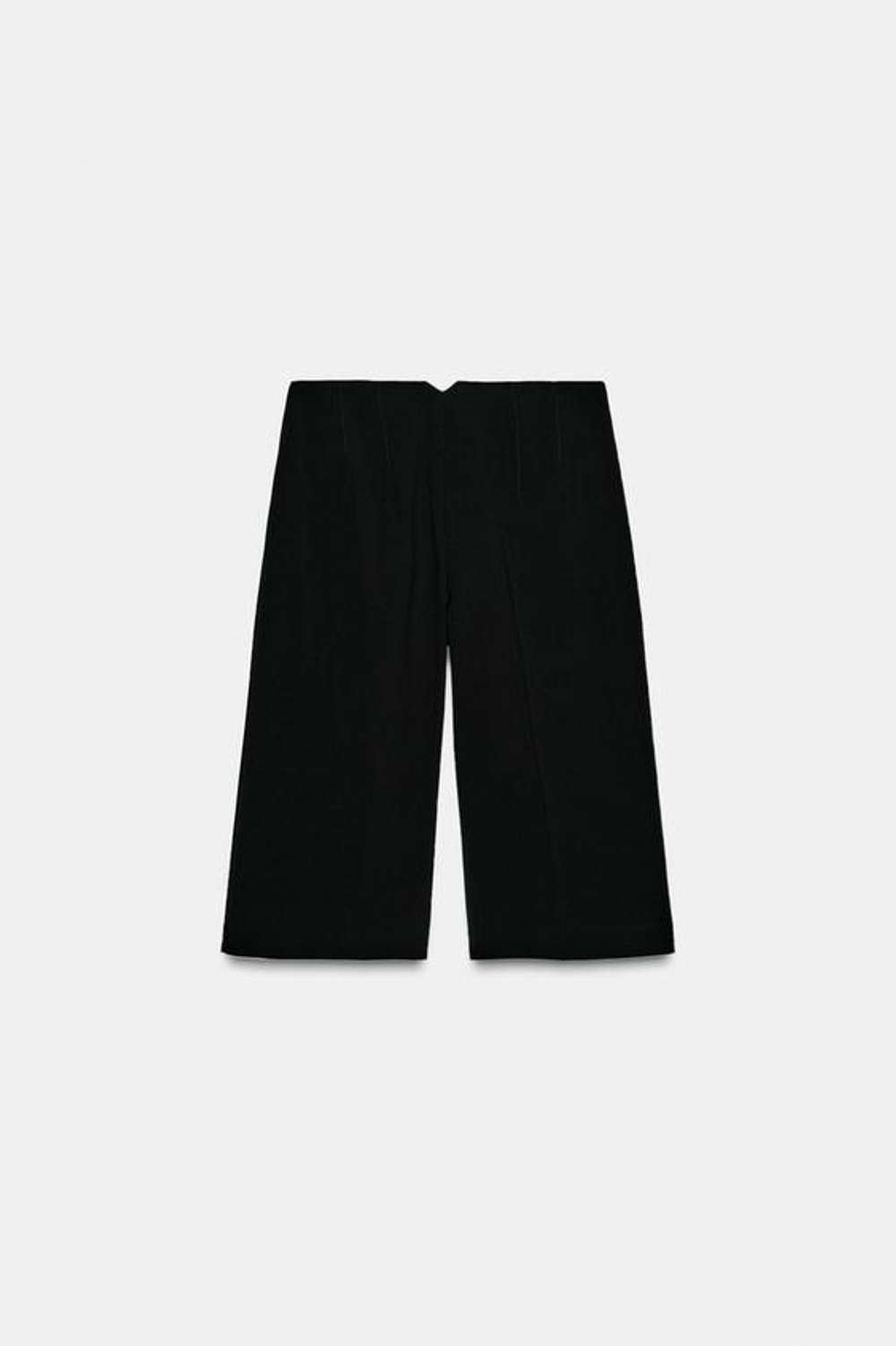 ZARА ДЛИННЫЕ БЕРМУДЫ С ВЫСОКОЙ ПОСАДКОЙ, ЧЕРНЫЙ