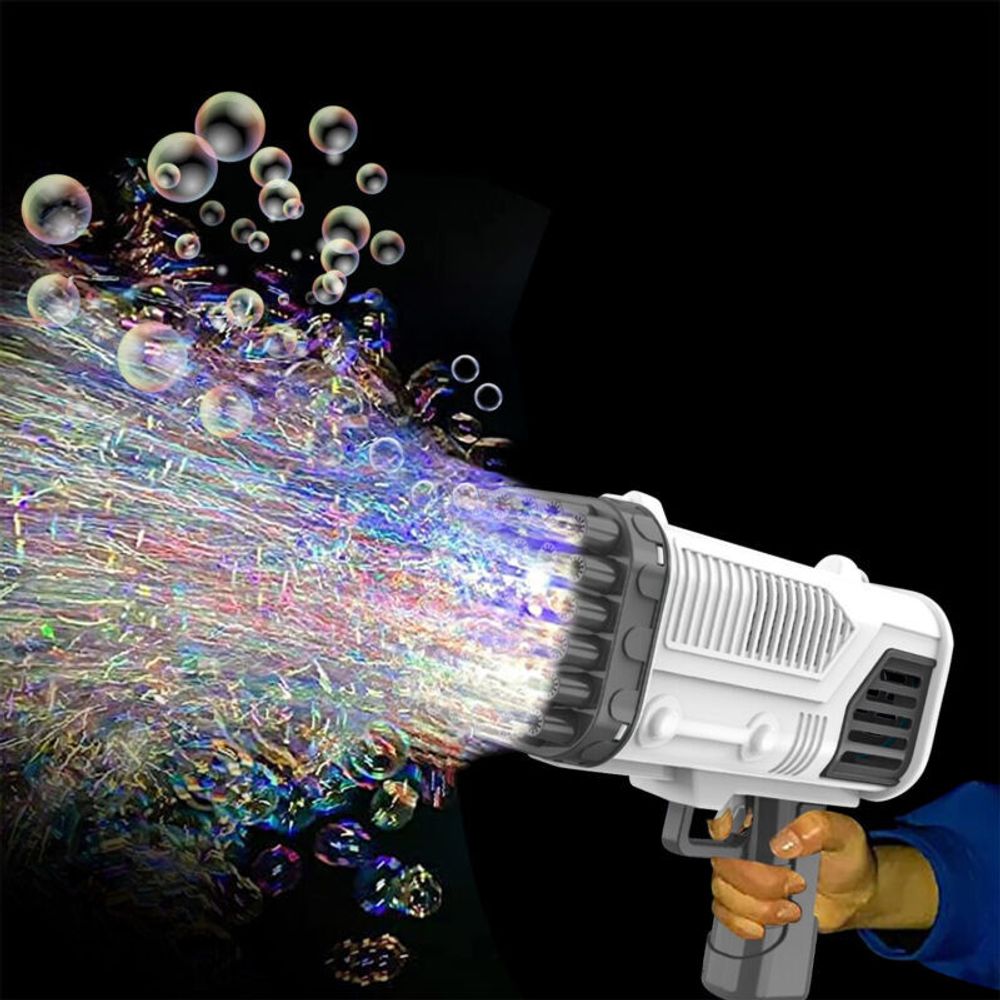 Миниган Стреляющий Мыльными  Пузырями Bubble rocket Launcher