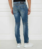 Джинсы BIKER Balmain - голубой(EH1MG115 DF44)