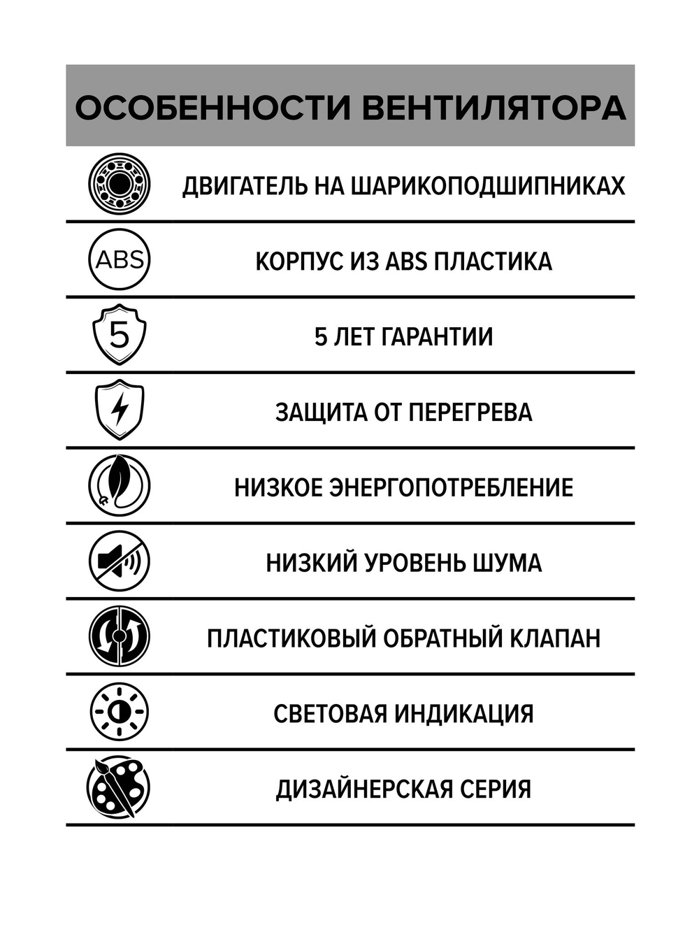 Вентилятор накладной AURA D100 обр.клапан Gray metal DICITI