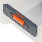 Органайзер для хранения с выдвижными лотками 310х150х260мм, 4 секции, пластик Stels