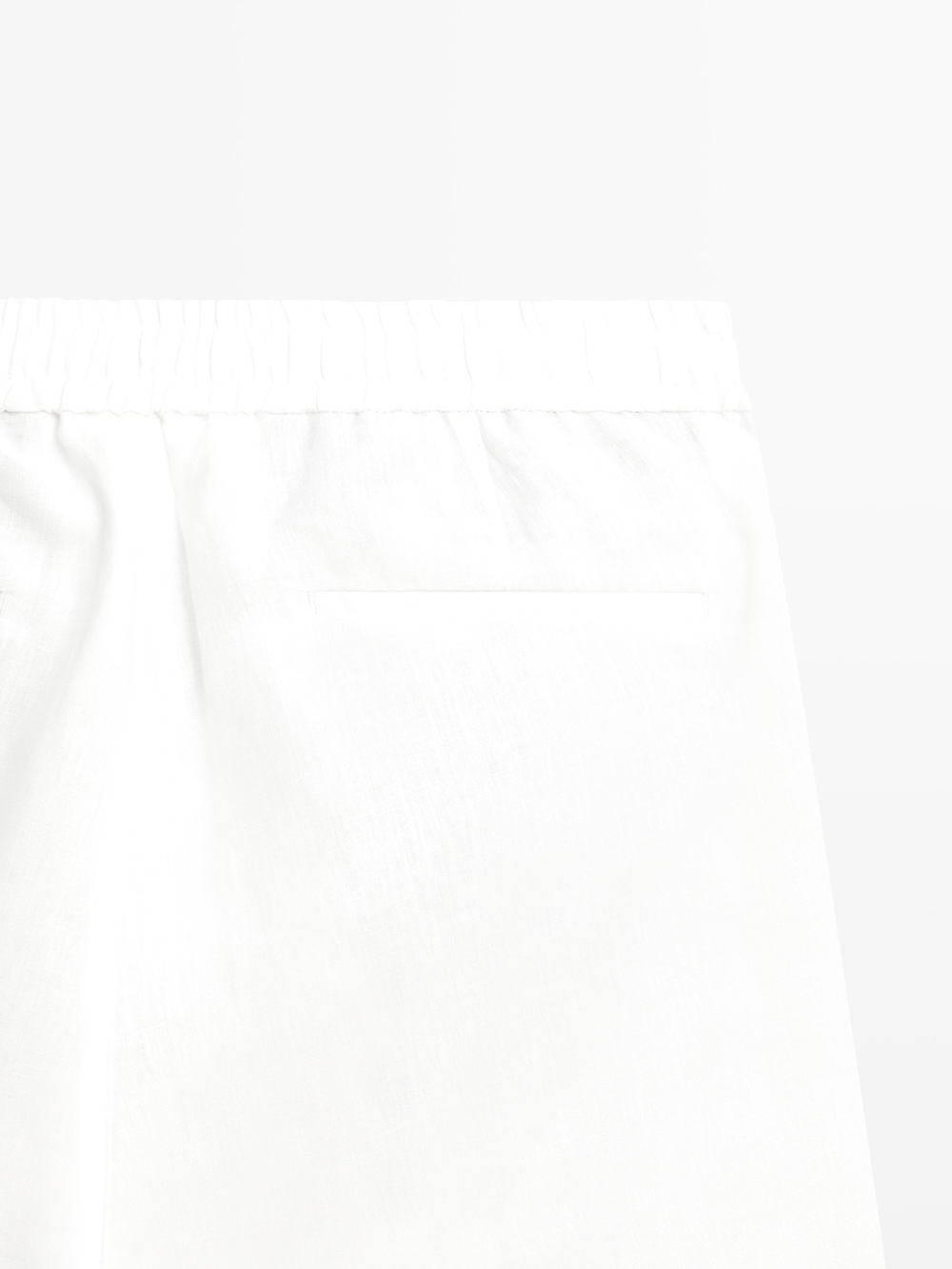 Massimo Dutti Короткие бермуды из 100% льна, белый