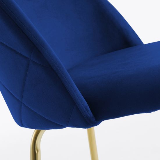 Барный стул Mystere синий бархат 76 см Испания 