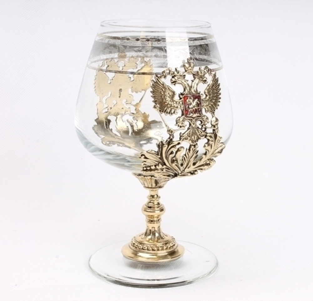 Бокал для коньяка "Россия" в футляре VIP