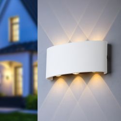 WL12 WH Подсветка ЭРА Декоративная подсветка светодиодная ЭРА 6*1Вт IP 54 белый | Настенная подсветка