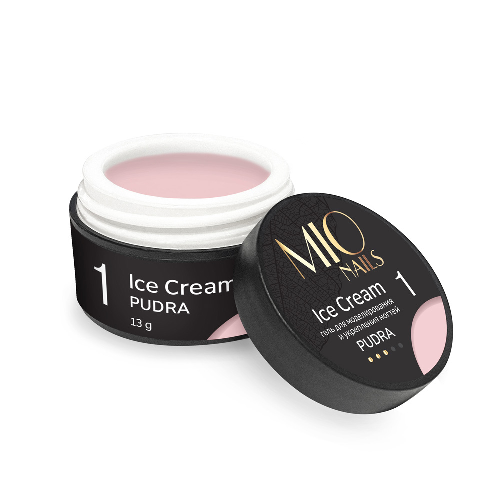 Гель MIO NAILS  "ICE CREAM GEL" - Pudra № 01 , 13 гр
