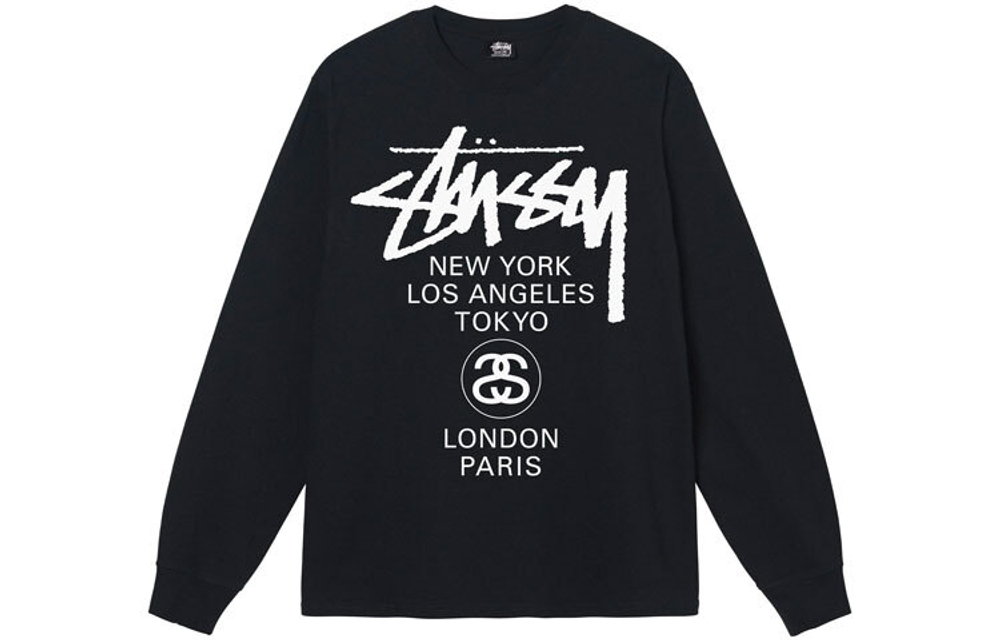 Толстовки Stussy WORLD TOUR LS TEE T, 3993713
