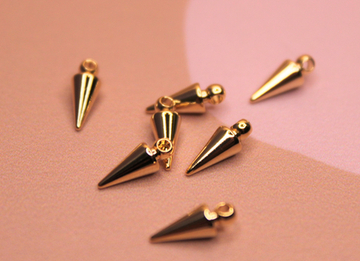 Подвеска конус мини 10х4 мм позолота