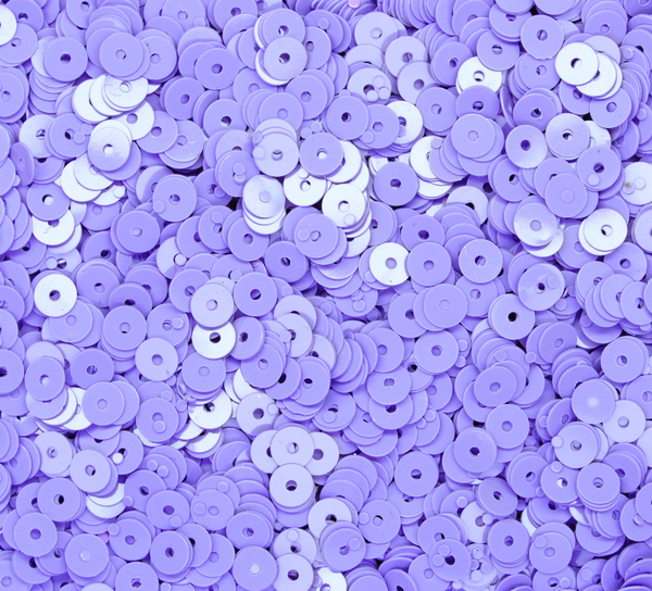 ПН008НН3 Пайетки круглые плоские, цвет: сиреневый непрозрачный,  3 мм, 10 грамм