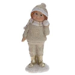 GAEM Фигурка декоративная "Мальчик/Девочка", L6 W4 H12,5 см, 2в.
