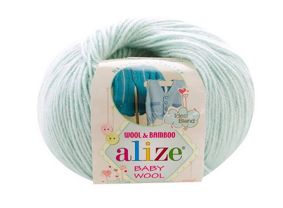 Пряжа Baby wool ( Alize) 522 Мята