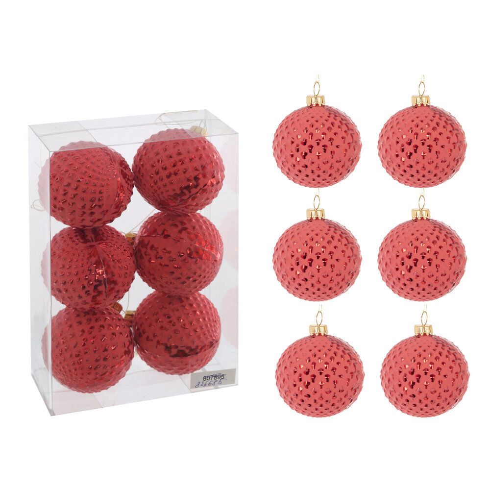 GAEM Набор из 6шт Украшение новогоднее "Шар", D6 см, L18 W11,5 H6 см