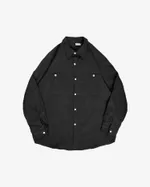 Рубашка БИЧ из хлопка плотная черная