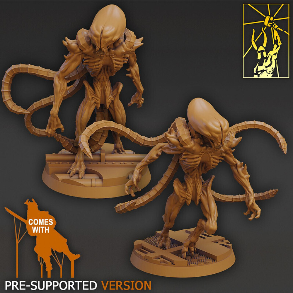 Xenos Armies Tyranids Genestealer Brood 1 шт. миниатюра для dnd, днд, pathfinder, фентези, Настольная игра, НРИ, Варгейм, РПГ