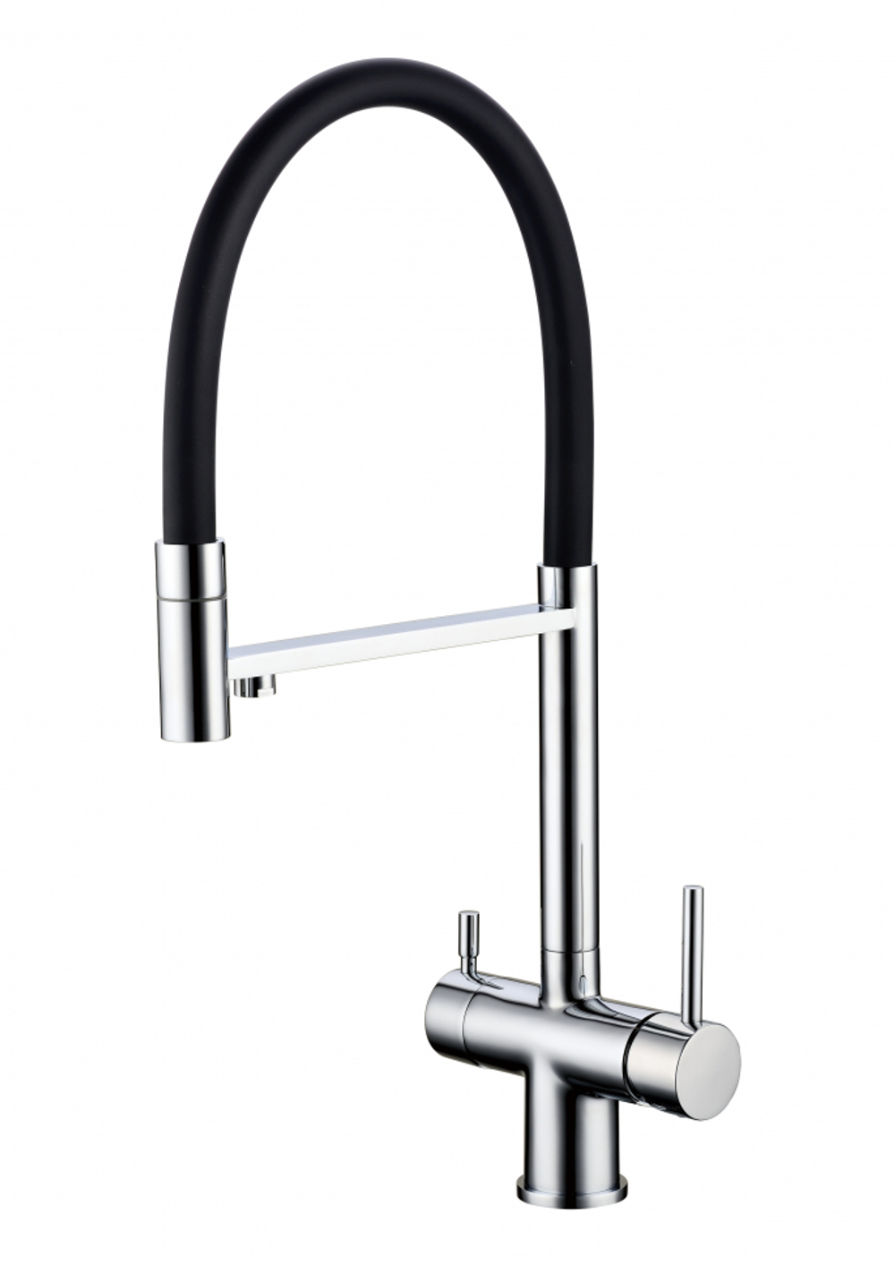 Смеситель для кухни Grocenberg GB4099 с гибким изливом Хром