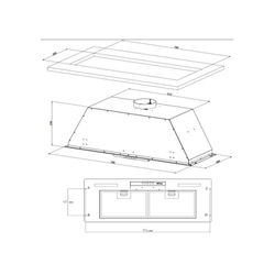 Встраиваемая вытяжка Korting KHI 9931 W