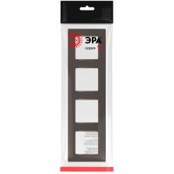 Рамка для розеток и выключателей ЭРА Серия 12 12-5204-13 на 4 поста, Классик, бронза